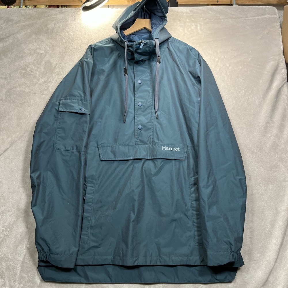 Marmot Jacket Mens Dark Teal XXL Pullover Bennu Anorak Rain
